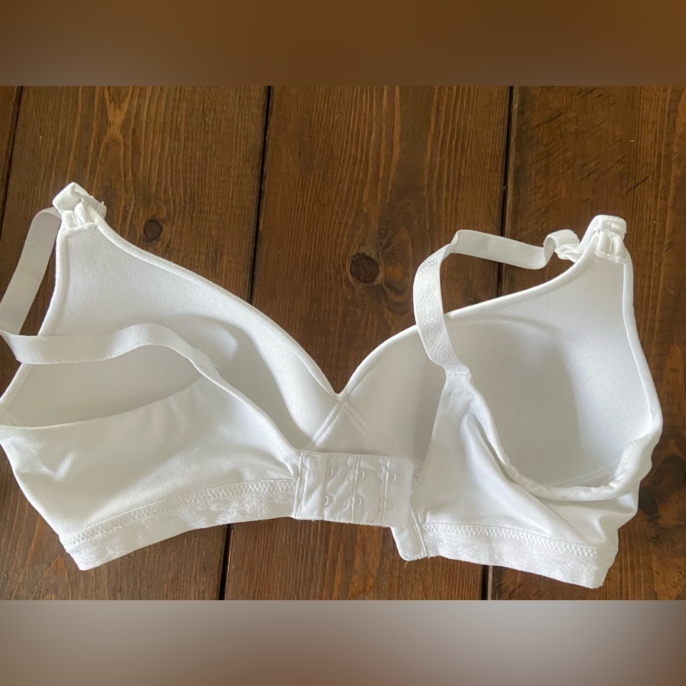 White Warner bra